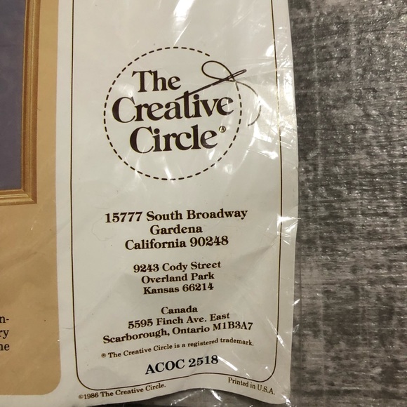 The Creative Circle 2519 Holly Duck & Embroidery Set Vintage Old Stock New - Picture 4 of 14